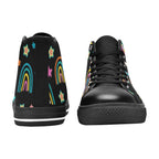 Rainbows - Kids High Top Canvas Shoes