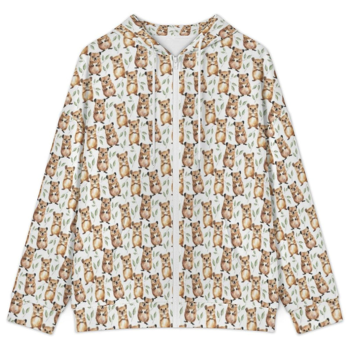 Quokkas Women's Full-Zip Hoodie