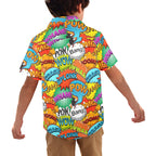 Comic Book 2 - Junior Kids Hawaiian Shirt