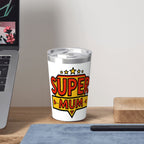 Super Mum Small Stainless Steel Travel Mug Cup 12oz/350ml