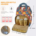 Comic Book Explosions Multi-Function Backpack, Nappy / Diaper Bag Multi-function Backpack, Nappy / Diaper Bag comic Printed Offshore
