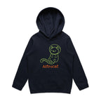 Astrocat, Cat Astronaut - Kids Hoodie Navy Kids Hoodie Printed In Australia