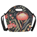 Australian Waratah Flower - Neoprene Lunch Bag Neoprene Lunch Bag Printed Offshore