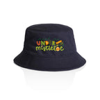 Meet Me Under The Mistletoe - Christmas AS Colour Bucket Hat Navy One Size Christmas Bucket Hat Christmas Printed In Australia