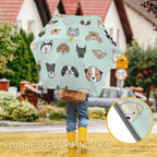 Dog Faces Kids Safe Round Corner Umbrella Kids Safe Round Corner Umbrella animal Printed Offshore