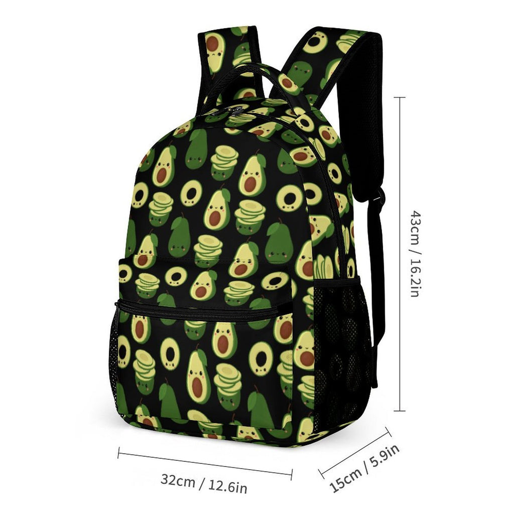 Cute Avocados Backpack, Lunch Bag & Pencil Case Set