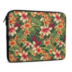 Vintage Hawaiian Floral Laptop Sleeve (Multiple Sizes) Laptop Sleeve Plants Printed Offshore