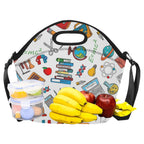 School Time - Neoprene Lunch Bag Neoprene Lunch Bag Printed Offshore