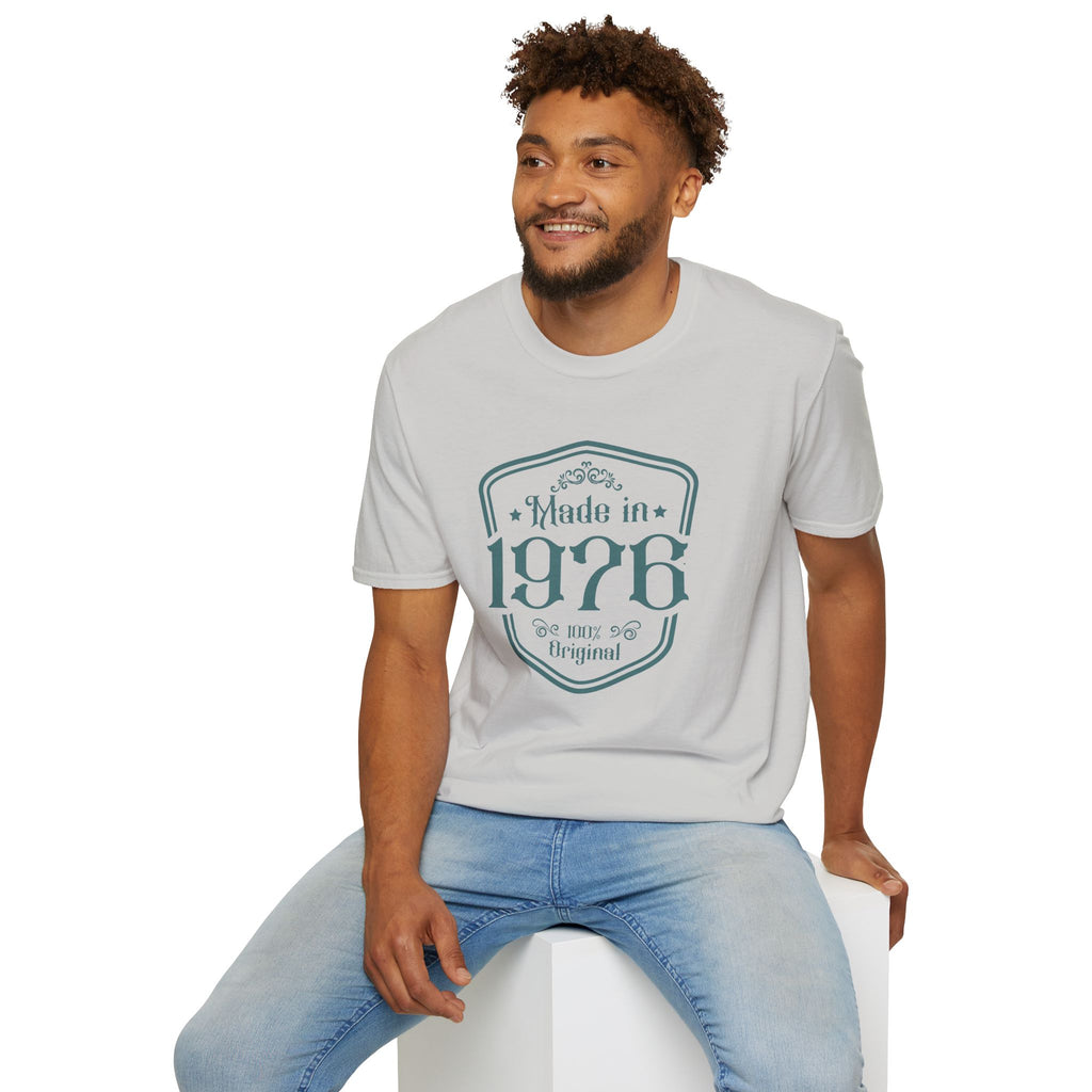 Turning 50, Made In 1976 Unisex Softstyle T-Shirt Unisex Adult T-shirt Australian Printer Birthday