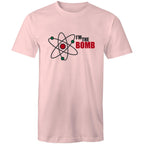 Atom, I'm The Bomb - Mens T-Shirt Pink Mens T-shirt Printed In Australia Science