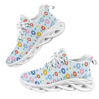Abstract Cute Flowers Women's Twisted Sole Sneakers