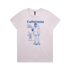 Caffeinista, Caffeine Women's AS Colour T-shirt Orchid Womens T-shirt Coffee Printed In Australia
