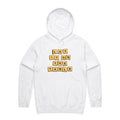Lay It On The Table - Mens Hoodie White Mens Hoodie Games Printed In Australia