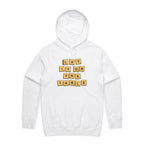 Lay It On The Table - Mens Hoodie White Mens Hoodie Games Printed In Australia