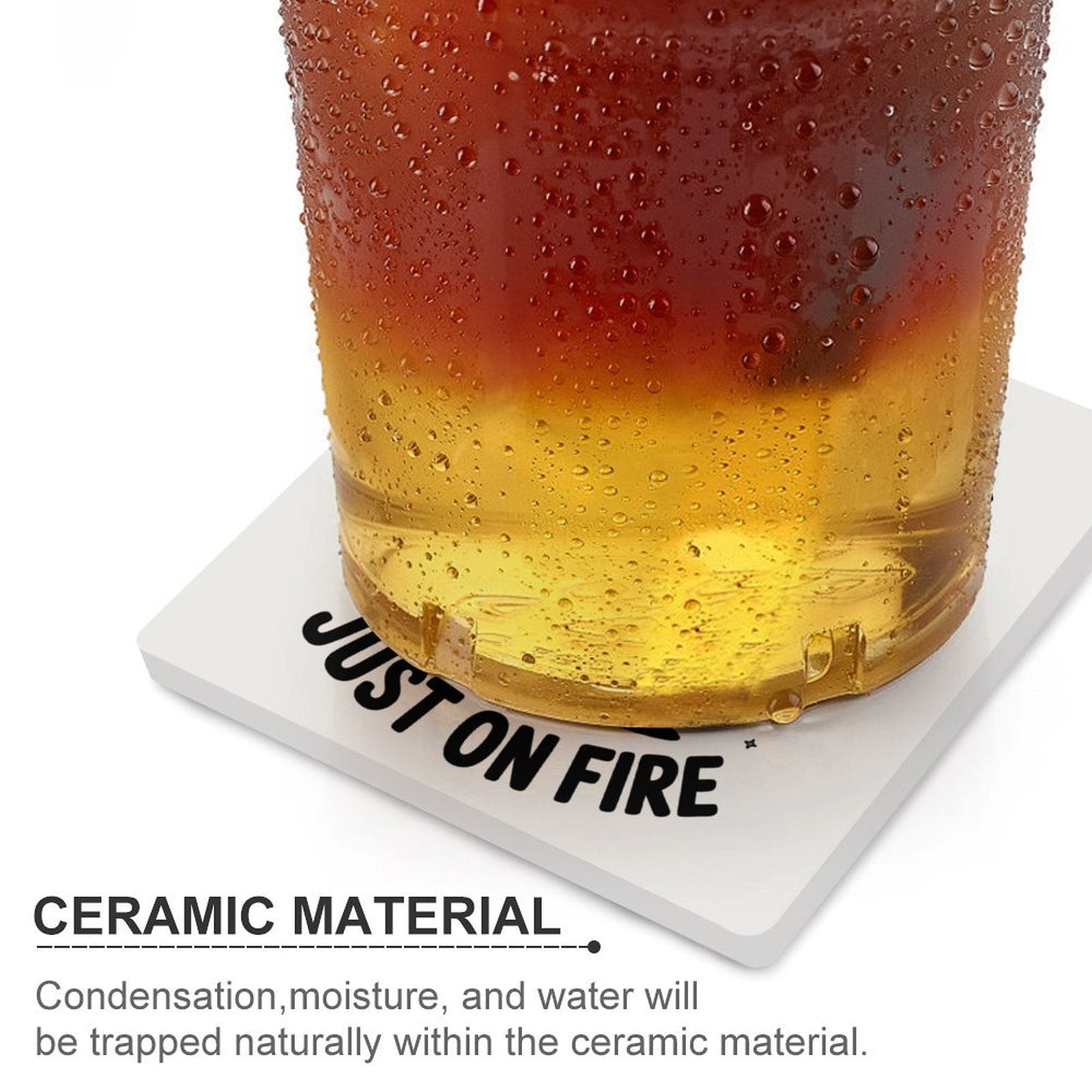 Skip Bin / Dumpster Fire Ceramic Coasters Ceramic Coasters Printed Offshore