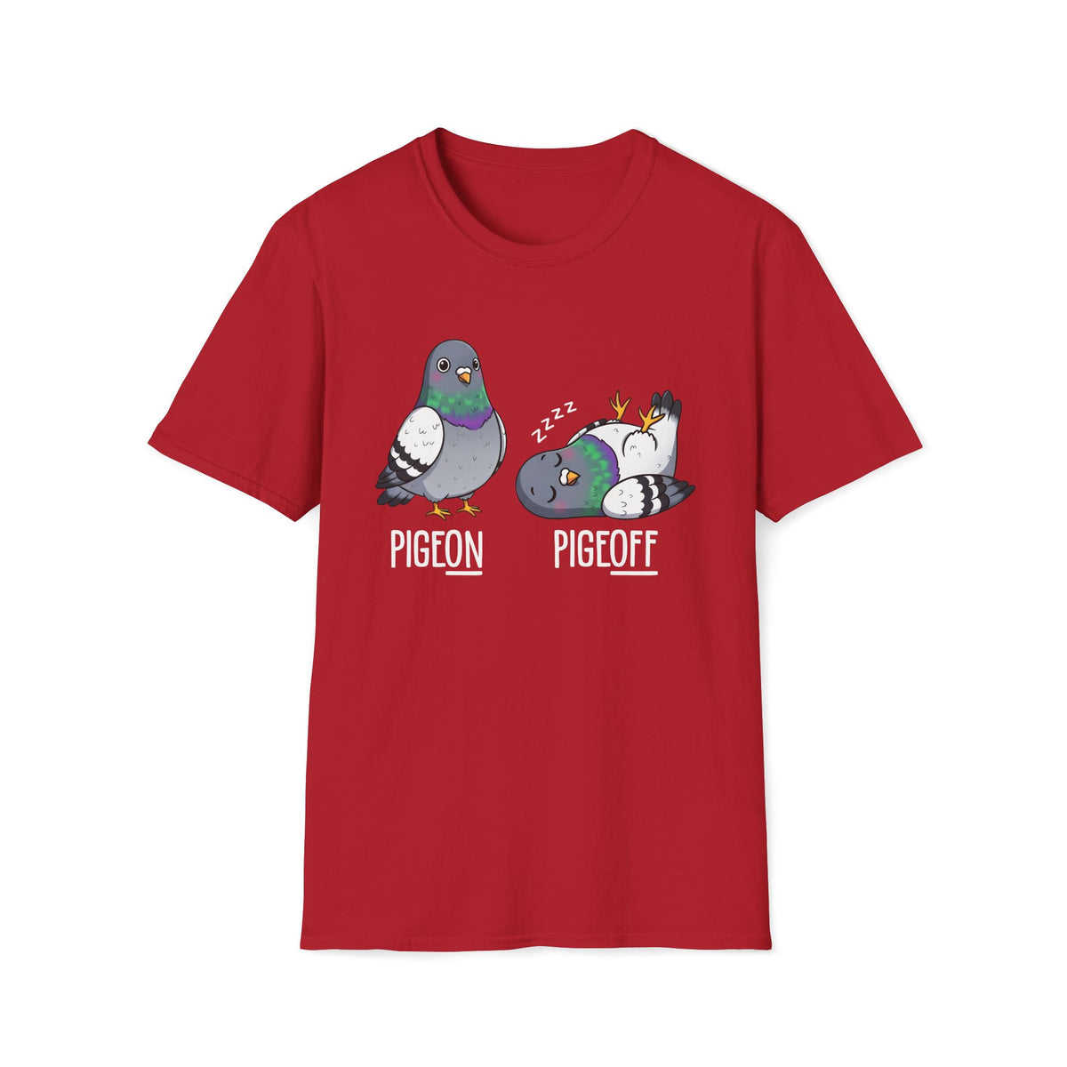 Pigeon vs Pigeoff Unisex T-Shirt Unisex Adult T-shirt Birds Globally Fulfilled