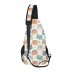 Cute Cat Faces Chest Bag Cross Body Chest Bag animal Printed Offshore