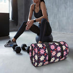 Pink Daisy Duffle Bag Duffle Bag Printed Offshore