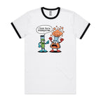 I Think You're Overreacting Chemistry AS Colour Staple Ringer Tee