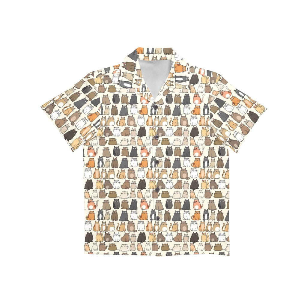 Lots Of Cats - Junior Kids Hawaiian Shirt