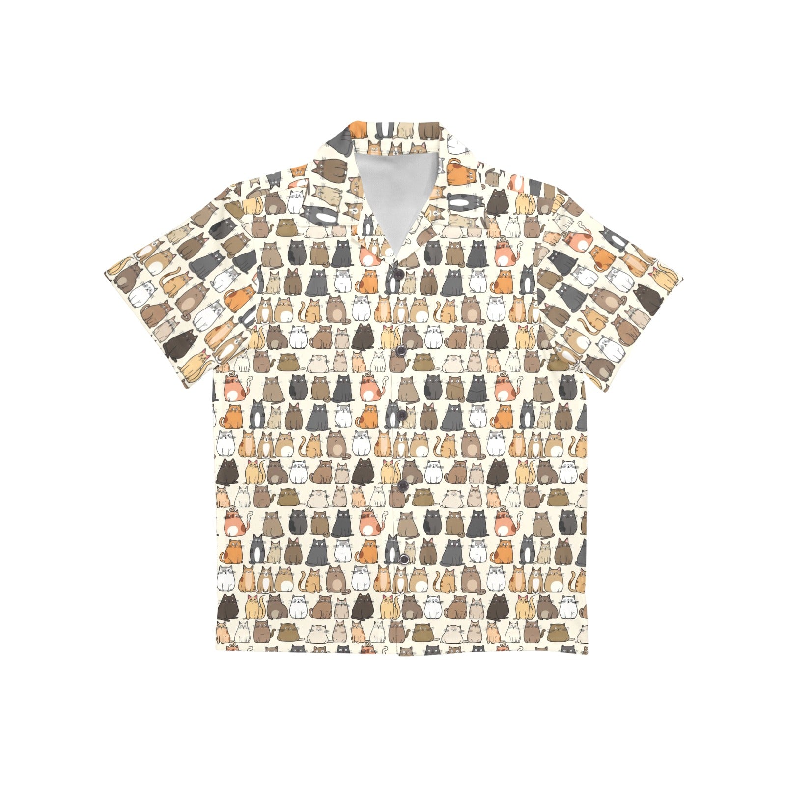 Lots Of Cats - Junior Kids Hawaiian Shirt