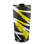 Black And Yellow - 20oz Mobile Tumbler with Lid (Black Lock) 20oz Travel Mug Printed Offshore