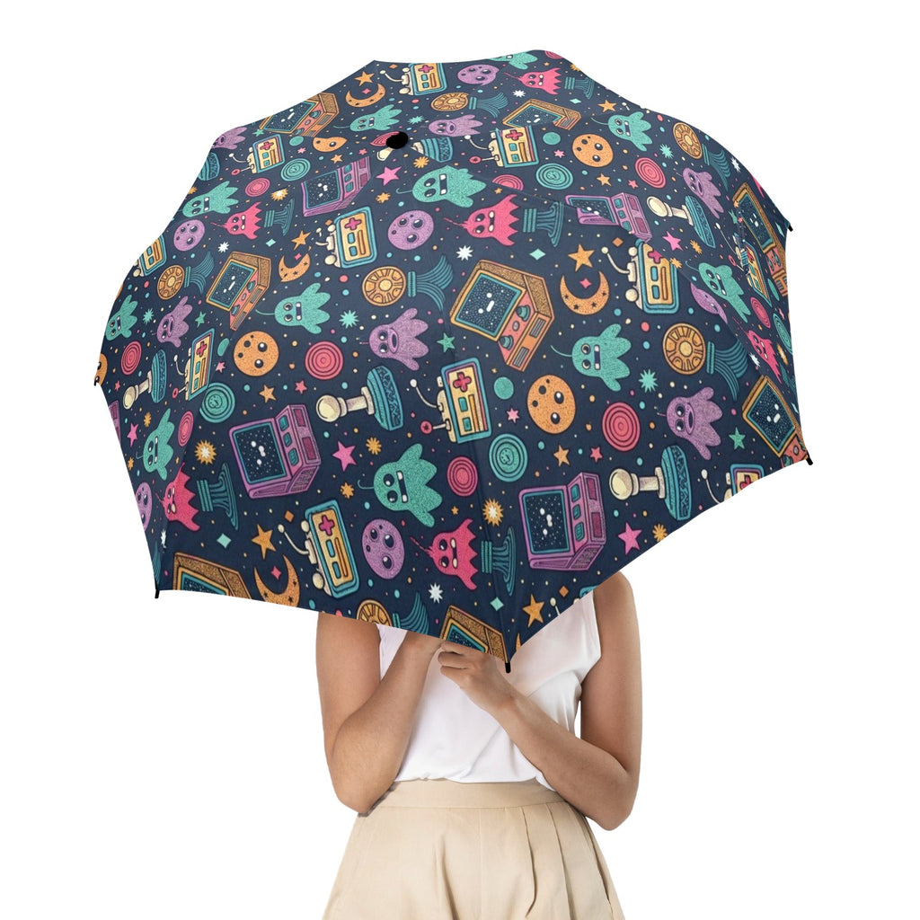 Space Arcade Umbrella Umbrella Games Printed Offshore
