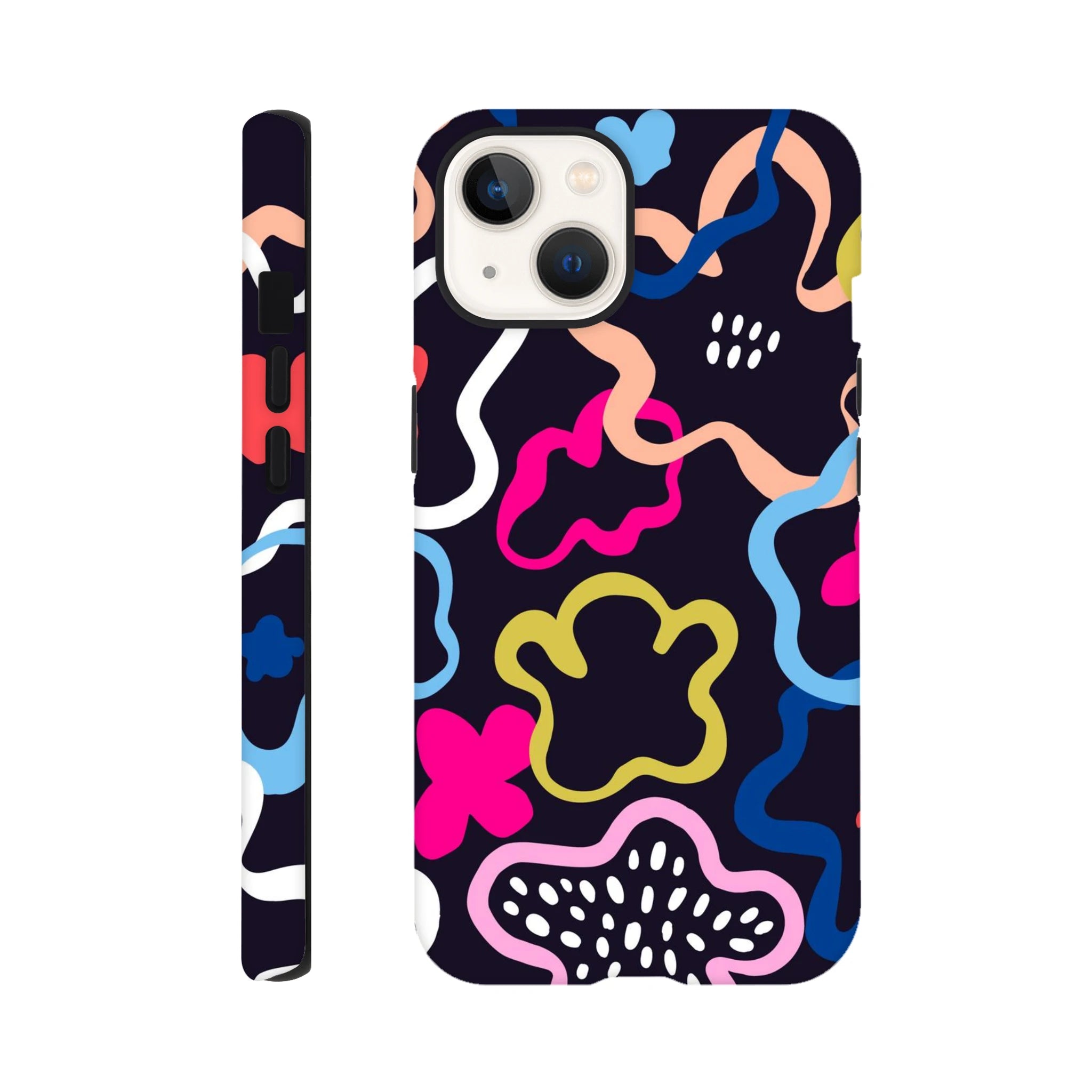 Colour Abstract Shapes - Apple iPhone Tough case iPhone 13 iPhone Tough Case Globally Fulfilled