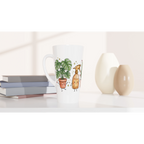 Plant Lover White Latte 17oz Ceramic Mug Latte Mug Globally Fulfilled Plants