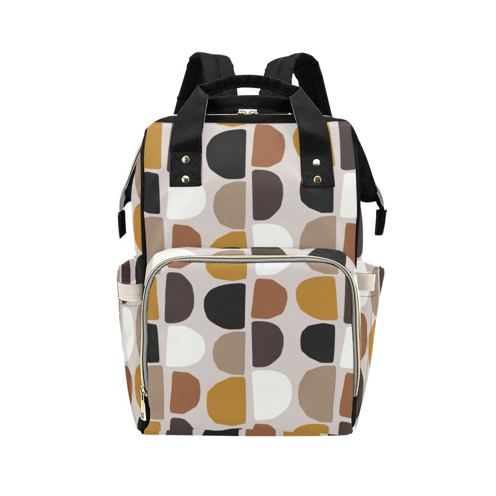 Pebble Brown - Multi-Function Backpack, Nappy / Diaper Bag