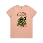 Official Tree Inspector Cat Women's Christmas T-shirt