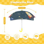 Rocket and Planets In Space Kids Safe Round Corner Umbrella Kids Safe Round Corner Umbrella Printed Offshore Space