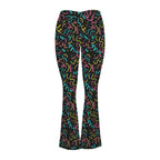 Squiggle Time High Waist Crossover Tummy Control Flare Leggings High Waist Flare Leggings Printed Offshore