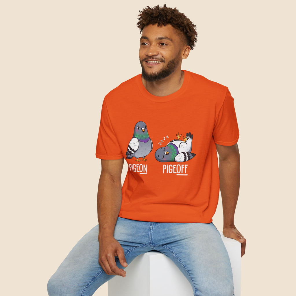 Pigeon vs Pigeoff Unisex T-Shirt Unisex Adult T-shirt Birds Globally Fulfilled