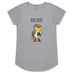 Bird Nerd 2 Women's AS Colour Scoop Neck T-Shirt Grey Marle Womens Scoop Neck T-shirt animal Birds Printed In Australia