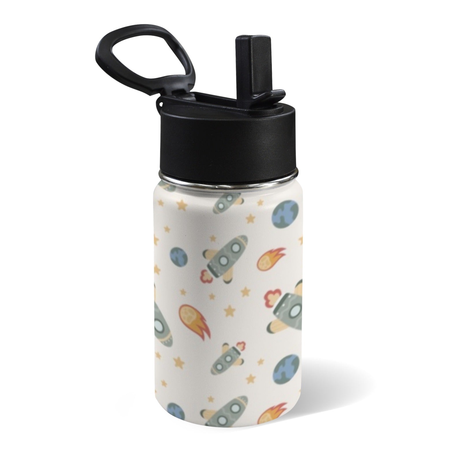 Rockets 12oz Kids Water Bottle with Straw Lid
