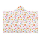 Abstract Colourful Shapes Kids Hooded Blanket 100cm x 130cm Kids Hooded Blanket Printed Offshore