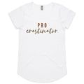 Procrastinator Women's AS Colour Scoop Neck T-Shirt White Womens Scoop Neck T-shirt Printed In Australia