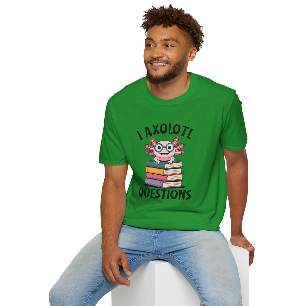 I Axolotl Questions - Unisex Softstyle T-Shirt