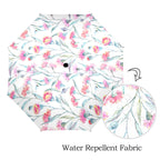 Pink Eucalyptus Flowers - Semi-Automatic Foldable Umbrella (Model U12) Semi-Automatic Foldable Umbrella (U12)