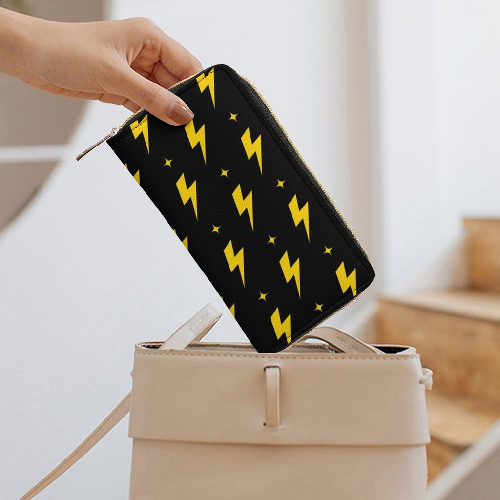Yellow Lightning -  PU Leather Wallet