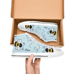 Bumble Bee - Kids High Top Canvas Shoes