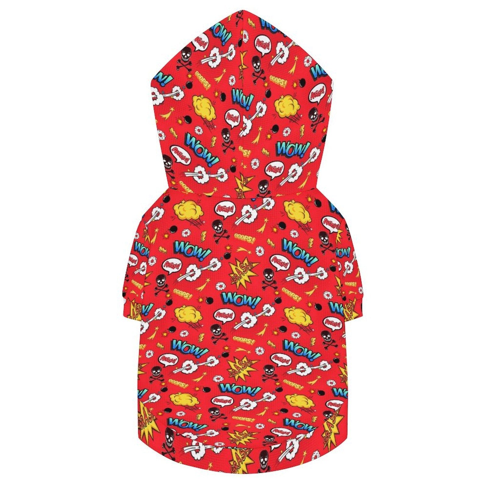 Comic Book Red Pet Hoodie (Large Size)