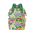 Bright Floral - Multi-Function Backpack, Nappy / Diaper Bag