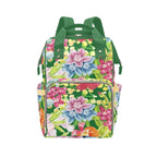 Bright Floral - Multi-Function Backpack, Nappy / Diaper Bag