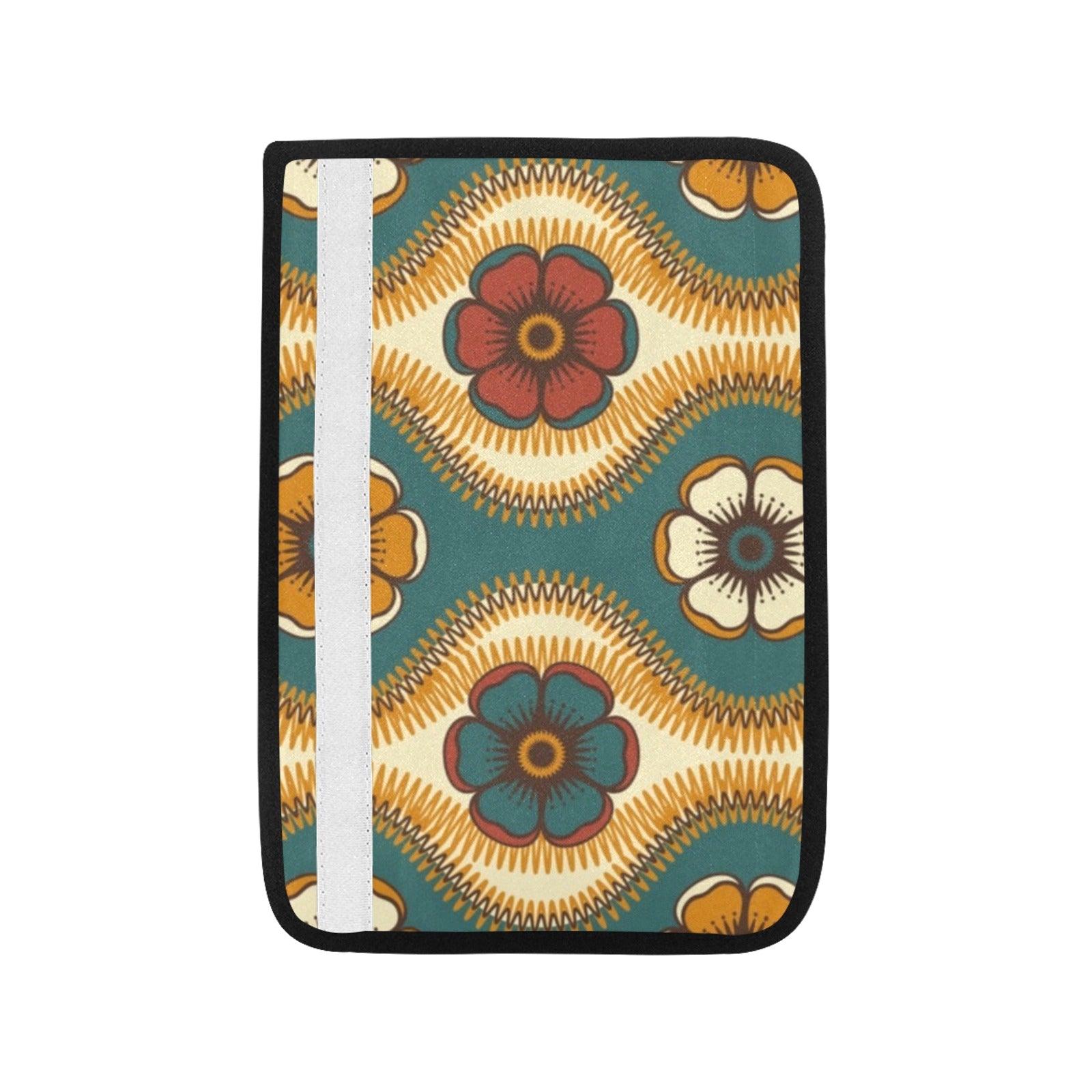 Vintage Floral Car Seat Belt Cover 7''x10'' (Pack of 2) Car Seat Belt Cover 7x10 (Pack of 2) Plants Printed Offshore