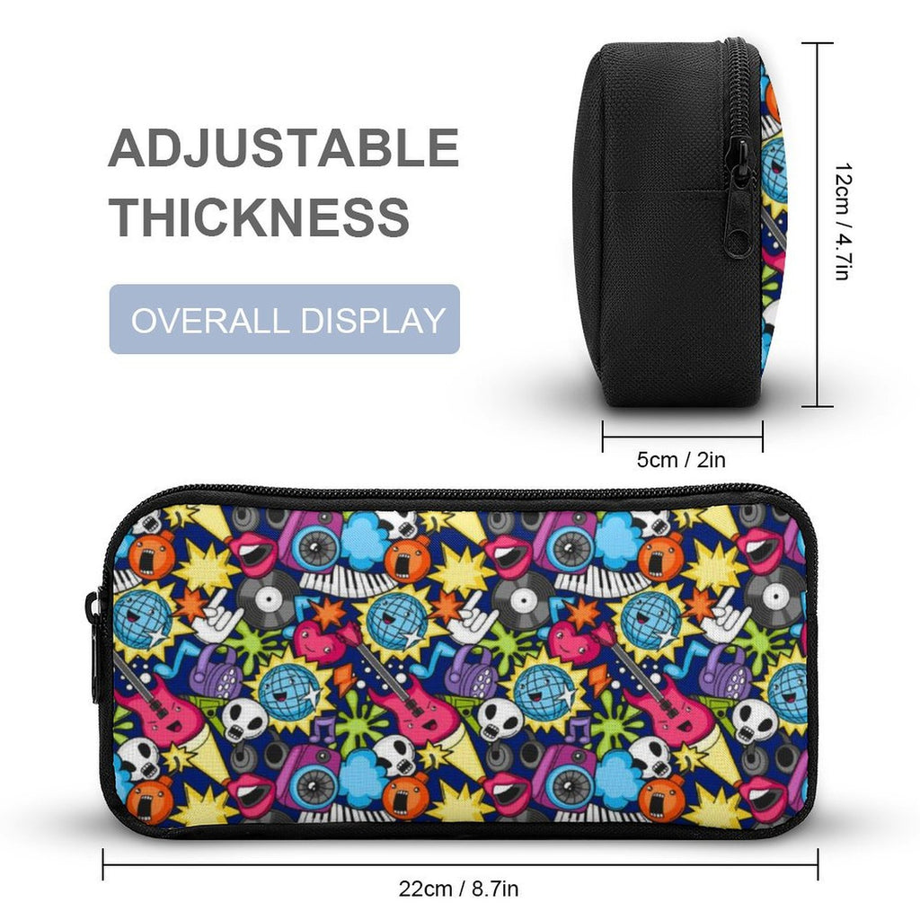 Sticker Music Backpack, Lunch Bag & Pencil Case Set