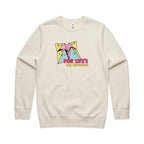 For Life's Big Decisions, Fortune Teller - AS Colour Stencil Crew Ecru Sweatshirt Games Printed In Australia