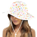 Abstract Colourful Shapes - Wide Brim Bucket Hat Wide Brim Bucket Hat Printed Offshore