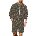 Dark Butterfly Men's Lightweight Sun Hoodie & Shorts Set 4XL Men's Lightweight Sun Hoodie & Shorts Printed Offshore
